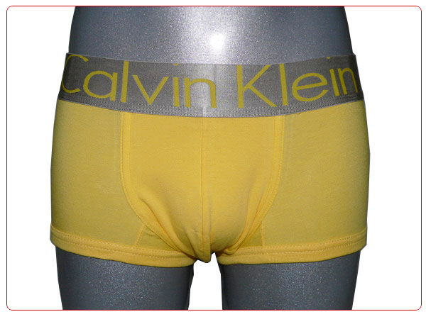 Boxer Calvin Klein Hombre Steel Blateado Amarillo